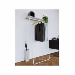 Alba PMART porte-manteaux Colonne Argent