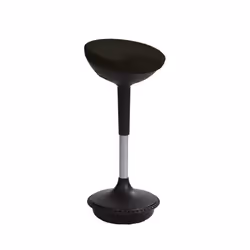 Alba MHSTOOLY N, Siège rembourré, Noir, mousse, Noir, Polypropylène, Acier