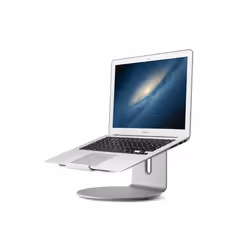Alba MHROLAP, Supports de Laptop, Aluminium, Noir, Aluminium, Silicone, 27,9 cm (11"), 43,2 cm (17"), 10 - 360°