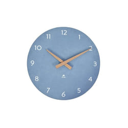Alba - Horloge murale Scandy ø 30 cm - à quartz - bleu