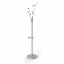 Alba PMFEST BC, Colonne, Acier, 5 crochet(s), Gris, Plastique, Blanc