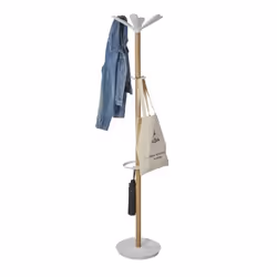 Alba PMNAHOW BC porte-manteaux Colonne 6 crochet(s) Blanc