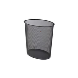 Alba MESHCORBGM N poubelle 40 L Ovale Acier Noir