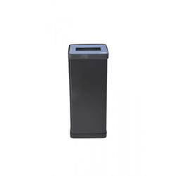 Alba PBCORBN B poubelle 50 L Carré Acrylonitrile-Butadiène-Styrène (ABS), Acier Noir