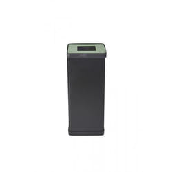 Alba PBCORBN V poubelle 50 L Carré Acrylonitrile-Butadiène-Styrène (ABS), Acier Noir