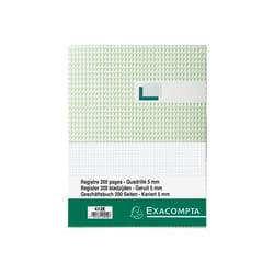 Exacompta 412E bloc-notes A4 200 feuilles Noir