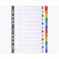 Exacompta 1112E intercalaire Carton Blanc