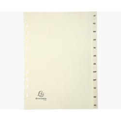 Exacompta 1212E intercalaire Carton Ivoire