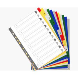 Exacompta 1512E intercalaire Polypropylène (PP) Multicolore