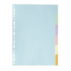 Exacompta 1606E intercalaire Carton, Papier Multicolore 6 pièce(s)