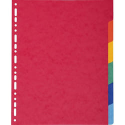 Exacompta 2406E intercalaire Carton Multicolore 6 pièce(s)