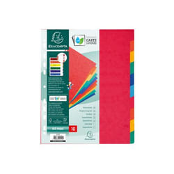 Exacompta 2410E intercalaire Papier Multicolore 10 pièce(s)