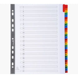 Exacompta 4131E intercalaire Carton Blanc