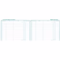 Livre de recettes - Exacompta - 4410E - Format 24x32 cm - 80 Pages - Couleur Verte
