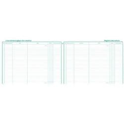 Livre de recettes - Exacompta - 4410E - Format 24x32 cm - 80 Pages - Couleur Verte