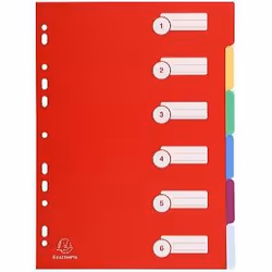 Exacompta 4906E intercalaire Transparent 1 pièce(s)