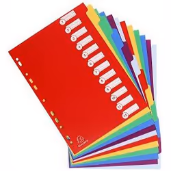 Exacompta 4912E intercalaire Multicolore