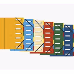Exacompta 5307E, Porte-documents, A4, Carton, Multicolore, 425 g/m², 240 mm