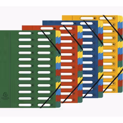 Exacompta 5324E, Porte-documents, A4, Carton, Multicolore, 425 g/m², 240 mm
