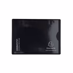 Exacompta 5401E, Emplacement, Noir, PVC, 2 pochettes, 2 cartes, TÜV