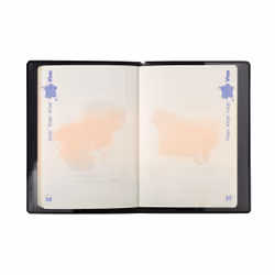 Exacompta 5404E porte-passeport Noir PVC 2 pochettes