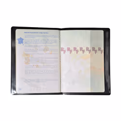 Exacompta 5404E porte-passeport Noir PVC 2 pochettes