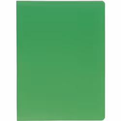 EXACOMPTA Porte-vues A4 Polypropylène souple Pochettes grainées opaque 20 vues Vert