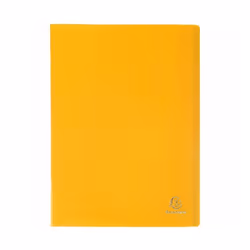 Protège-documents A4 EXACOMPTA Opak jaune 120 vues - 60 pochettes