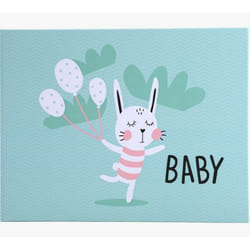 Exacompta Album photos livre 30 pages blanches - Format 28,5x22cm - BABY - Vert ALBUM PH