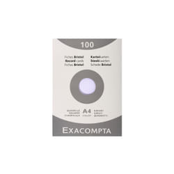Brause Étui de 100 fiches - bristol quadrillé 5x5 non perforé 210x297mm