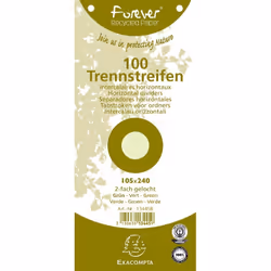 Exacompta 13445B, Vert, 105 mm, 240 mm, 100 pièce(s)
