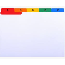 Exacompta 13997E intercalaire Carton Blanc