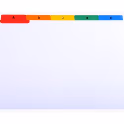 Exacompta 13998E, Blanc, Carton, A5, 160 g/m²