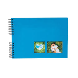 Exacompta Milano album photo et protège-page Bleu 150 feuilles Reliure spiralée