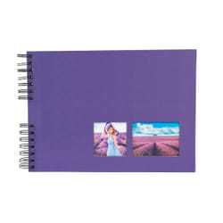 Exacompta Milano album photo et protège-page Violet 150 feuilles Reliure spiralée