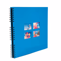 Exacompta Milano album photo et protège-page Bleu 360 feuilles Reliure spiralée
