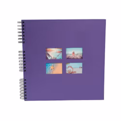 Exacompta Milano, Violet, 360 feuilles, Reliure spiralée, Carton, Papier, 100 x 150 mm, Noir