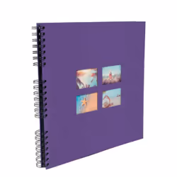 Exacompta Milano album photo et protège-page Violet 360 feuilles Reliure spiralée