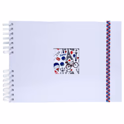 Exacompta French'Class, Blanc, 150 feuilles, Reliure spiralée, Carton, Papier, 100 x 150 mm, Blanc