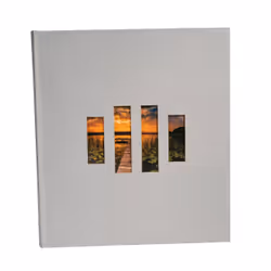 Exacompta Milano, Gris, 300 feuilles, Reliure du livre, Carton, Papier, 100 x 150 mm, Noir