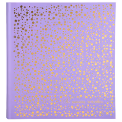 Exacompta Plum, Or, Violet, 300 feuilles, Reliure du livre, Carton, Papier, 100 x 150 mm, Blanc