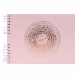 Exacompta Ellipse, Rose, 150 feuilles, Reliure spiralée, Carton, Papier, 100 x 150 mm, Blanc