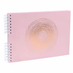 Exacompta Ellipse album photo et protège-page Rose 150 feuilles Reliure spiralée