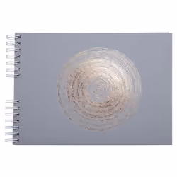 Exacompta Ellipse, Gris, 150 feuilles, Reliure spiralée, Carton, Papier, 100 x 150 mm, Blanc