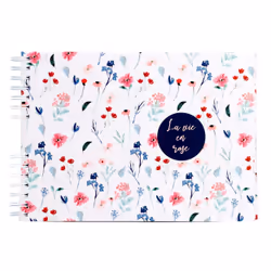 Exacompta La Vie en Rose, Multicolore, 150 feuilles, Reliure spiralée, Carton, Papier, 100 x 150 mm, Blanc