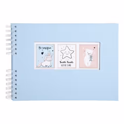 Exacompta Sweet, Bleu clair, 150 feuilles, Reliure spiralée, Carton, 100 x 150 mm, Blanc