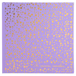 Exacompta Plum, Or, Violet, 300 feuilles, Reliure du livre, Carton, Papier, 100 x 150 mm, Blanc