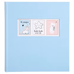 Exacompta Sweet, Bleu clair, 300 feuilles, Reliure du livre, Carton, Papier, 100 x 150 mm, Blanc