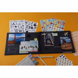 Exacompta Kit De Scrapbooking Album 70 Pages Noires Scrap-addict - Noir