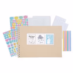 Exacompta 16808E, Couleurs assorties, Naturel, 50 feuilles, 10 x 15, Reliure spiralée, Carton, Blanc